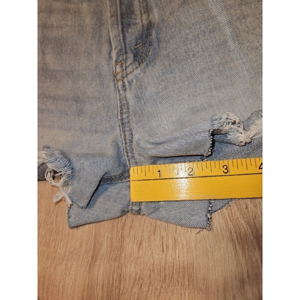 wild fable Light Blue Distressed Denim Jean Shorts - Picture 4 of 5